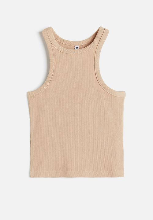 H&M - Cropped vest top - beige