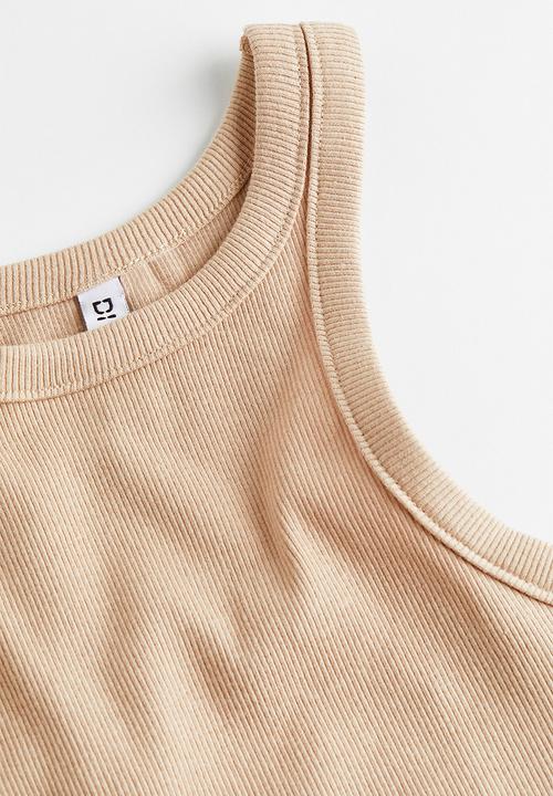 H&M - Cropped vest top - beige