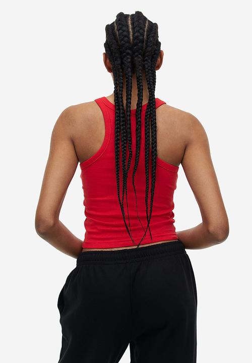 H&M - Cropped vest top - red