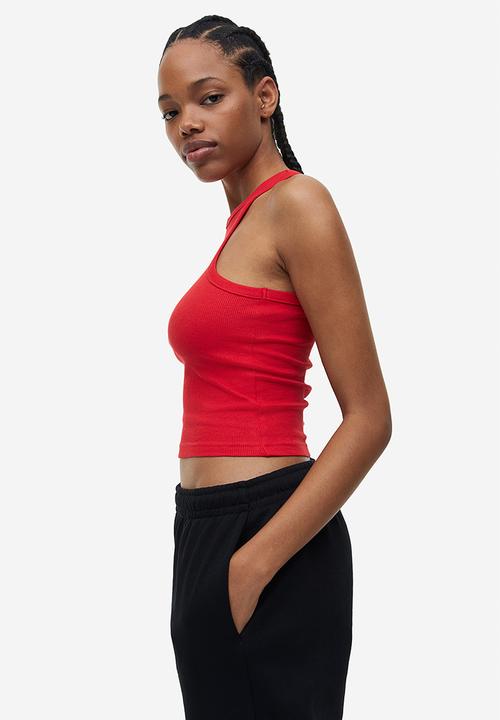 H&M - Cropped vest top - red