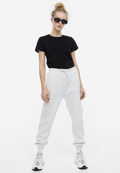 H&M - Fitted T-shirt - black