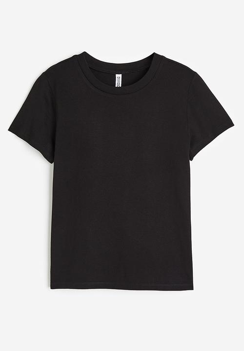 H&M - Fitted T-shirt - black