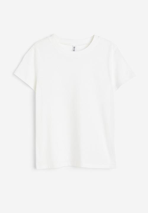 H&M - Fitted T-shirt - white