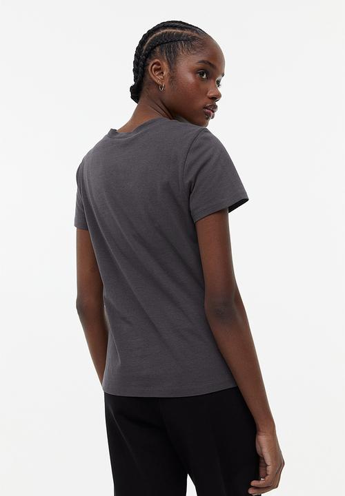 H&M - Fitted t-shirt - grey