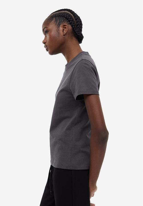 H&M - Fitted t-shirt - grey