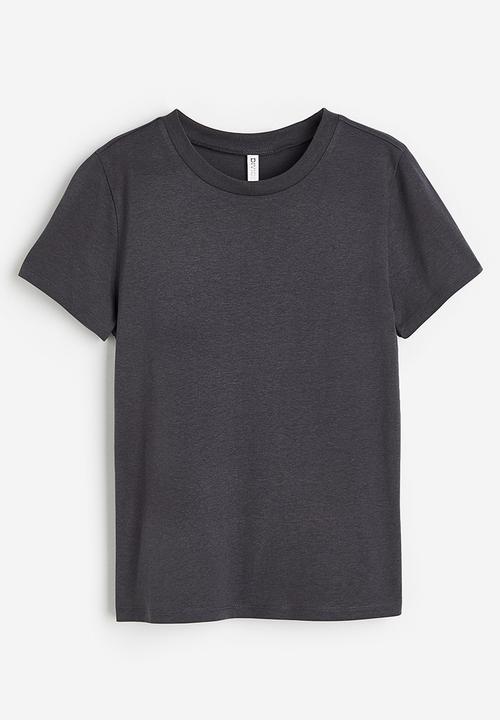 H&M - Fitted t-shirt - grey