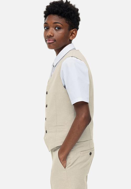 H&M - Textured suit trousers - light beige