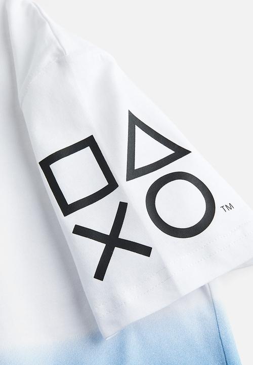 H&M - Printed t-shirt - white/playstation