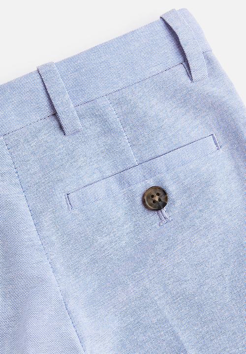 H&M - Slim fit suit trousers - light blue marl