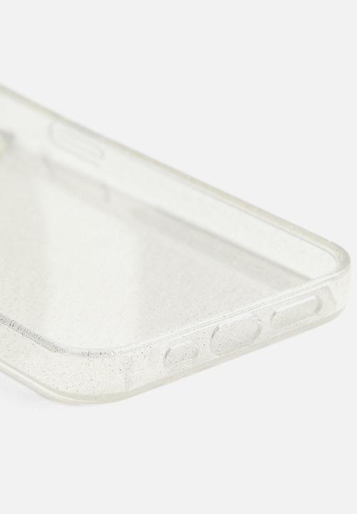 H&M - Glittery iphone 14 case - transparent glittery
