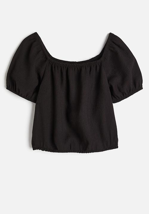 H&M - Raglan-sleeved blouse - black