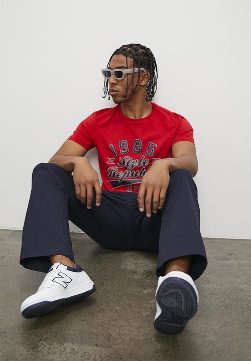 STYLE REPUBLIC - Crew neck graphic T-shirt - berry terracota
