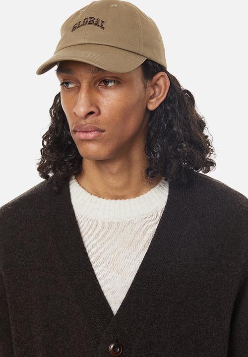 H&M - Embroidered-motif cotton cap - khaki green global 