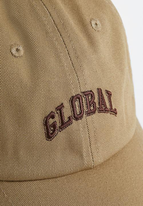H&M - Embroidered-motif cotton cap - khaki green global 