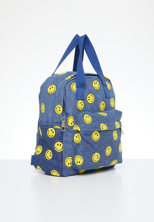 Pop Candy - Smiley backpack - blue & yellow