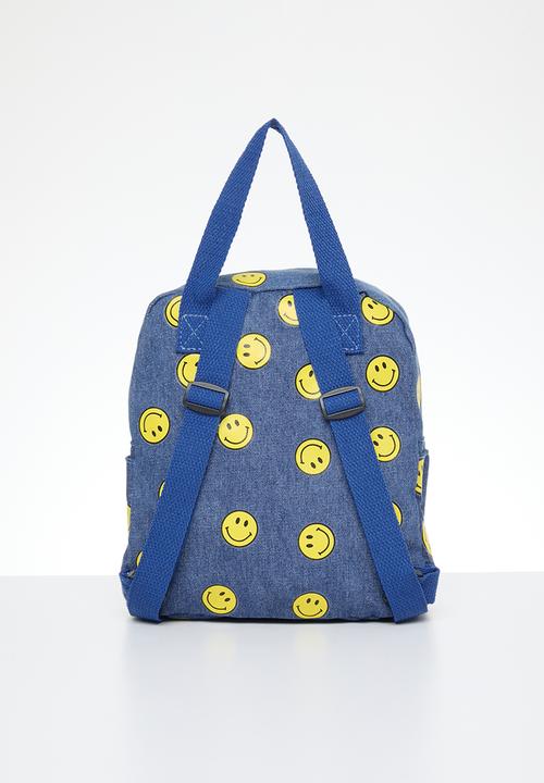 Pop Candy - Smiley backpack - blue & yellow