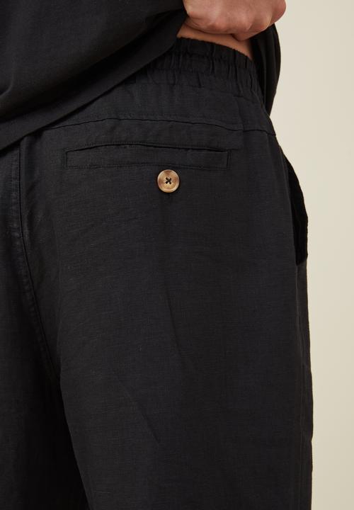 Cotton On - Linen pant - black