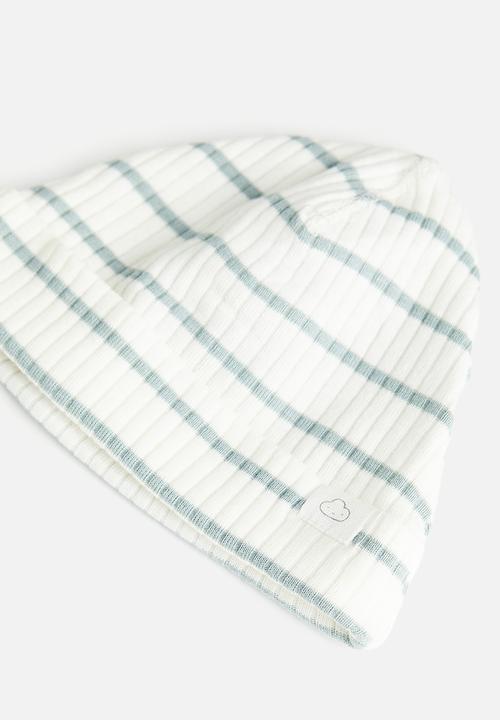 H&M - Adjustable-fit set - white/turquoise striped