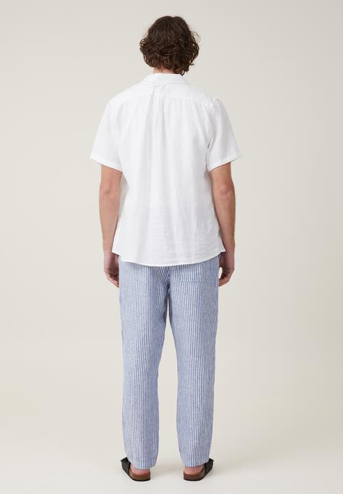 Cotton On - Linen pant - eastcoast blue stripe