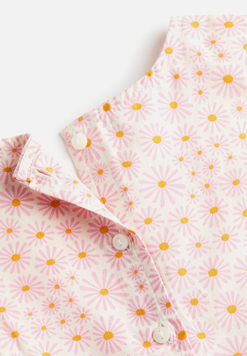 H&M - Cotton dress - light pink/floral