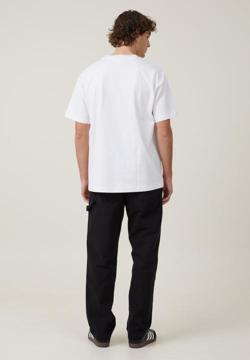 Cotton On - Loose fit pant - black knee patch twill