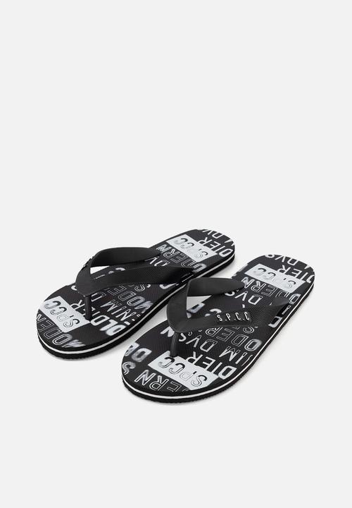S.P.C.C - Bates flip flop - black