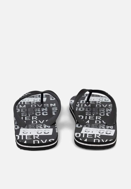 S.P.C.C - Bates flip flop - black