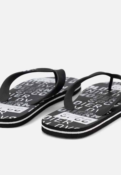 S.P.C.C - Bates flip flop - black