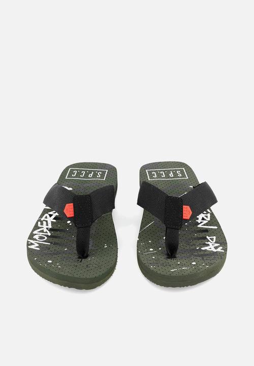 S.P.C.C - Stine flip flop - dark moss