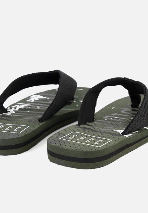 S.P.C.C - Stine flip flop - dark moss