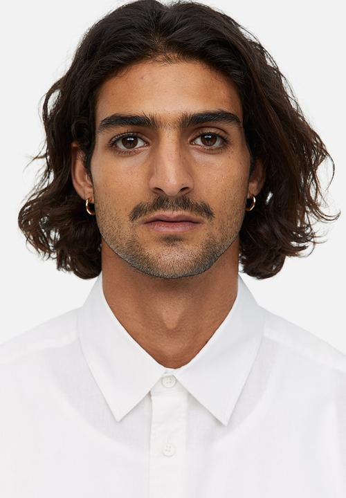 H&M - Relaxed fit short-sleeved shirt - white