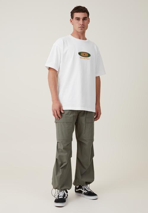 Cotton On - Box fit graphic T-shirt - vintage white/beyond
