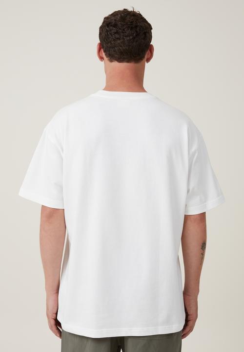 Cotton On - Box fit graphic T-shirt - vintage white/beyond