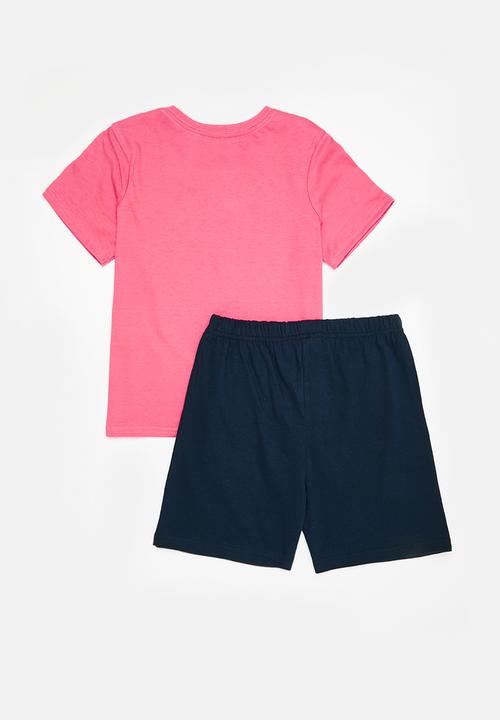 Pop Candy - Summer pj set - cantaloupe & navy