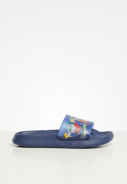 The Character Group (Legacy) - Tiger pool sliders - blue