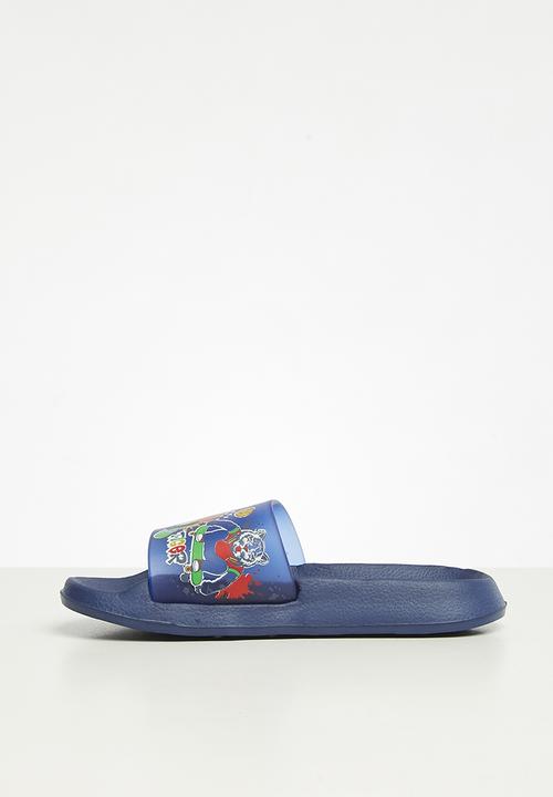 The Character Group (Legacy) - Tiger pool sliders - blue