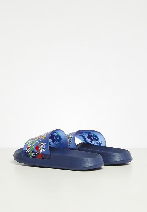 The Character Group (Legacy) - Tiger pool sliders - blue