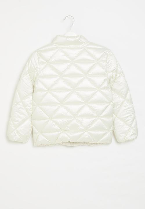 MINOTI - Girls basic puffa coat - ecru