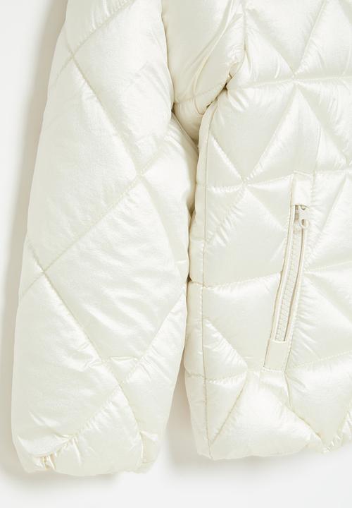 MINOTI - Girls basic puffa coat - ecru