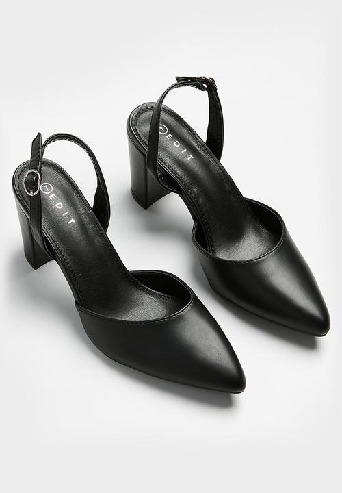 edit - Alexa block heel - black