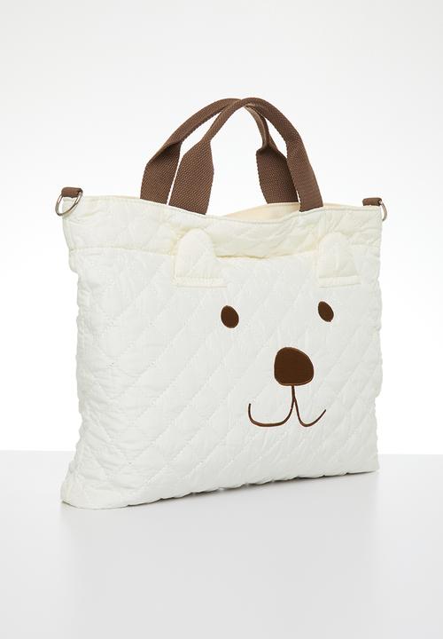Pop Candy - Quilted  diaper bag - beige