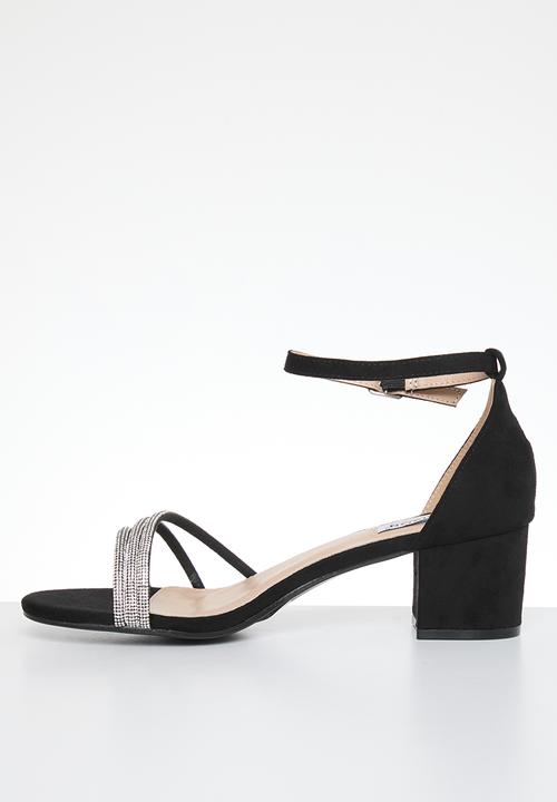 Madison® - Alice ankle tie blockheel - black