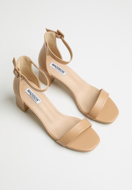 Madison® - Amira blockheel sandal - dark ecru