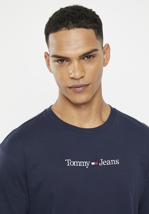 Tommy Hilfiger - Classic linear logo tee - navy