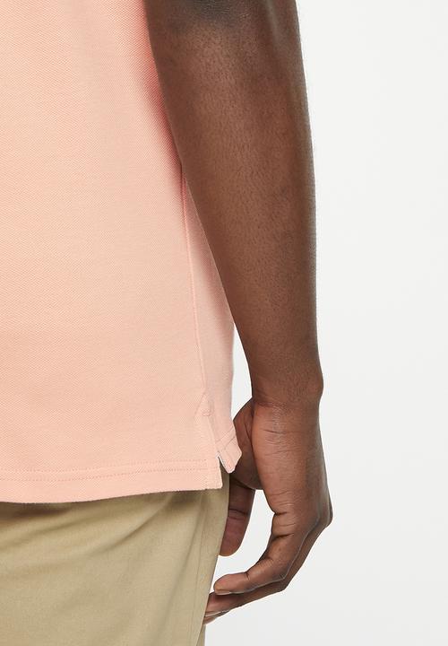 POLO - Mens classic pique short sleeve golfer - pink