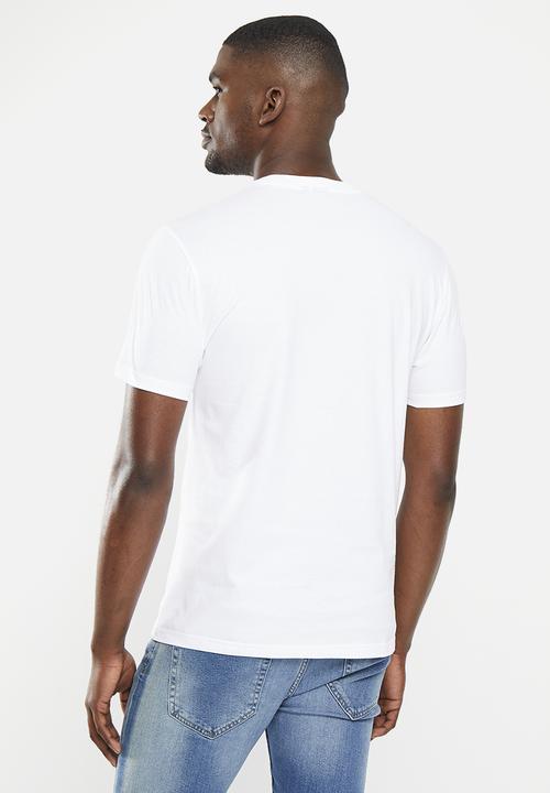 POLO - Men sport short sleeve multi logo tee - white