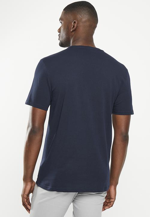 POLO - Mens short sleeve heritage logo tee - navy 