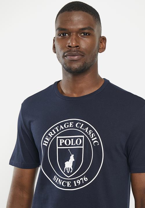 POLO - Mens short sleeve heritage logo tee - navy 