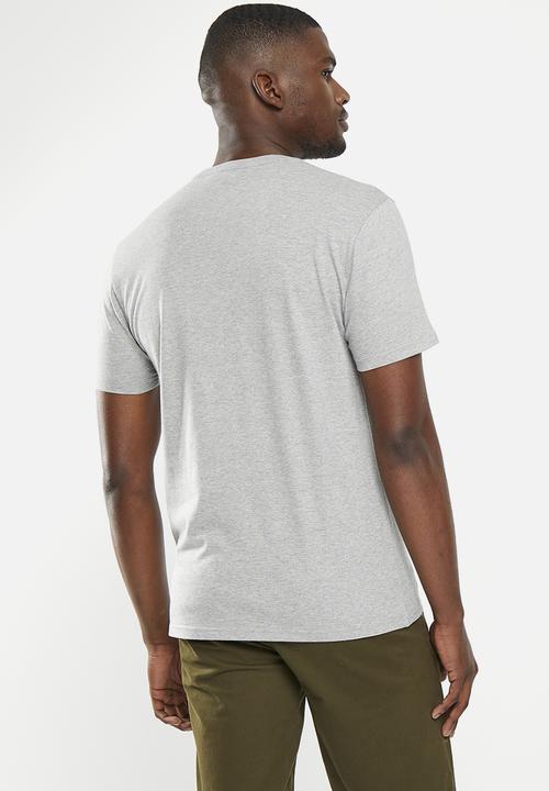POLO - Mens short sleeve logo tee - grey
