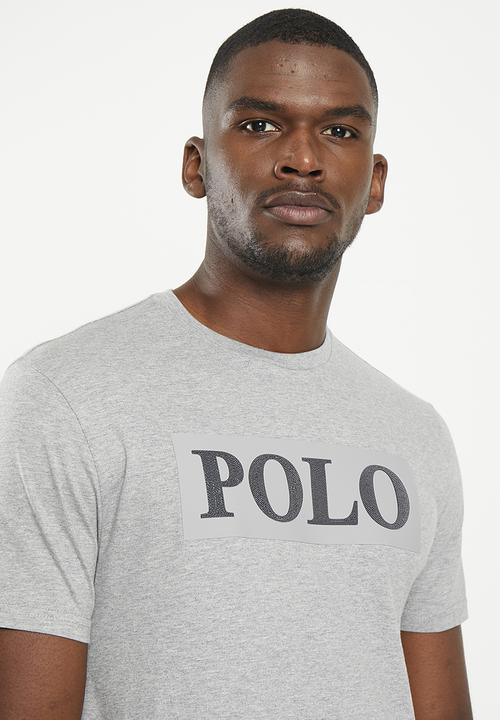 POLO - Mens short sleeve logo tee - grey